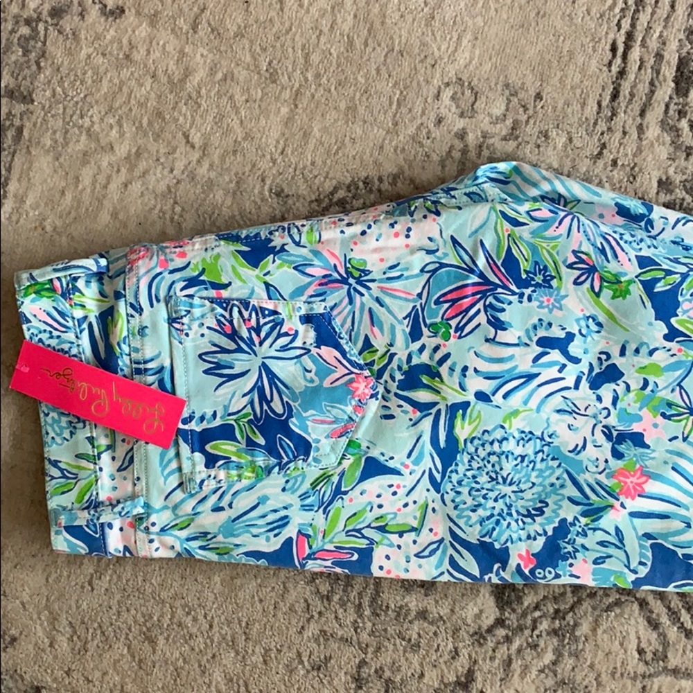 Lilly pulitzer south ocean skinny lion around 10